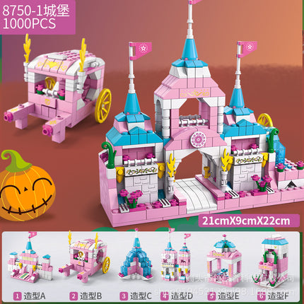 Building Blocks Children's Assembled Toys Educational Girls Boys Lele Brothers 8742 Series Compatible with Lego Cross-Border