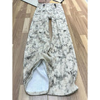 Printed tie-dye-trousers / XS