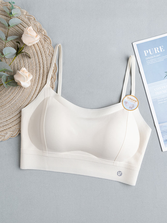 Summer Cloud Feeling Beautiful Back Big Chest Small Underwear Litching and Gathering Anti-sagging No-trace Covering Paramilis Ice Silk Chest Wrapping 2921