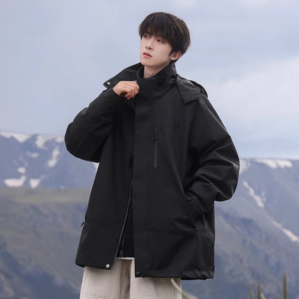 Woodpecker Assault Jacket Men's Spring & Fall New Windproof Jacket Three-In-One Outdoor Spring Workwear Men's Jacket