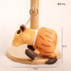 Size as shown in color / Coconut guinea pig pendant - about 13cm/32g