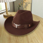 [warped western cowboy big and small bull head] coffee / Adjustable