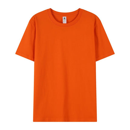 New 2025 Spring Men's and Women's T-Shirts DIY Printed Pullover Short-Sleeved Fashionable Round-Neck Casual Advertising Shirts Group Uniforms