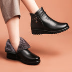 warm black fleece-lined / 35