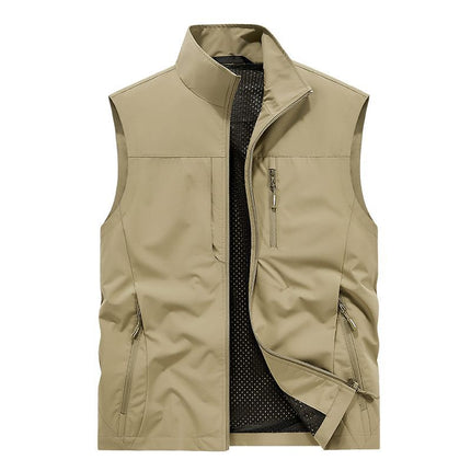 Volunteer Service Vest with Printed Logo, Fishing Outdoor Leisure Clothing, Company Event Advertising Clothing with Printed Text