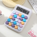 High-performance financial calculator - silent operation, model 817s, white