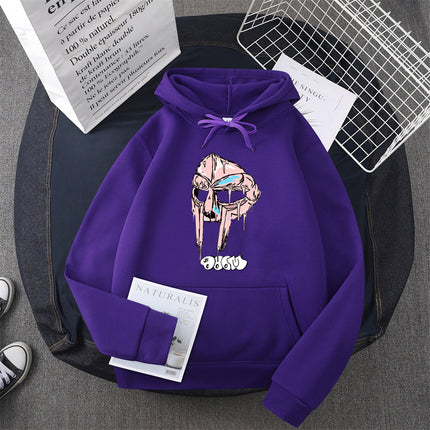 [Cross-border European Code] Mf Doom hoodies women Kawaii Fleece 90s Hoodie