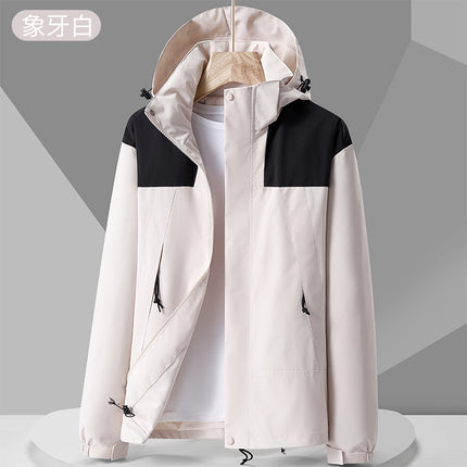 Foreign Trade New Products Men's Windproof Waterproof Outdoor Spring and Autumn Coat Trendy Brand Xizang Couple's Single-Layer Mountaineering Suit for Women