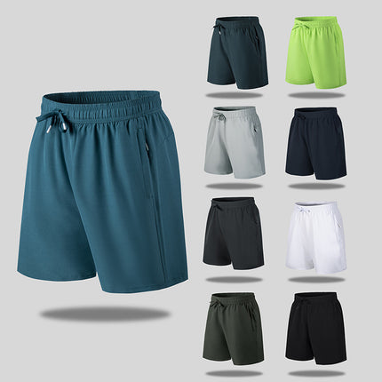 Men's Summer Quick-Dry Loose Five-Point Sports Casual Shorts Thin Cross-Border Ice Silk Beach Shorts Factory Direct Sale