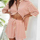 Red and white stripes / S