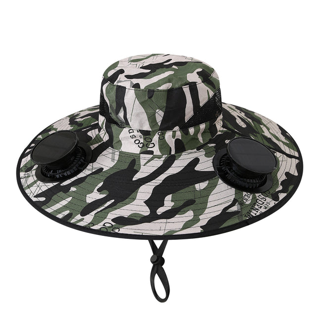[5581 People Collected] Large Brim Fisherman Hat Men's Summer Sun Protection Hat with Large Brim Breathable Sun Hat by