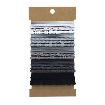 Multi-strand Hand-woven Headband Slub suit High Elastic High Ponytail Hair Rope Bracelet Hair Band Hair Band Headwear