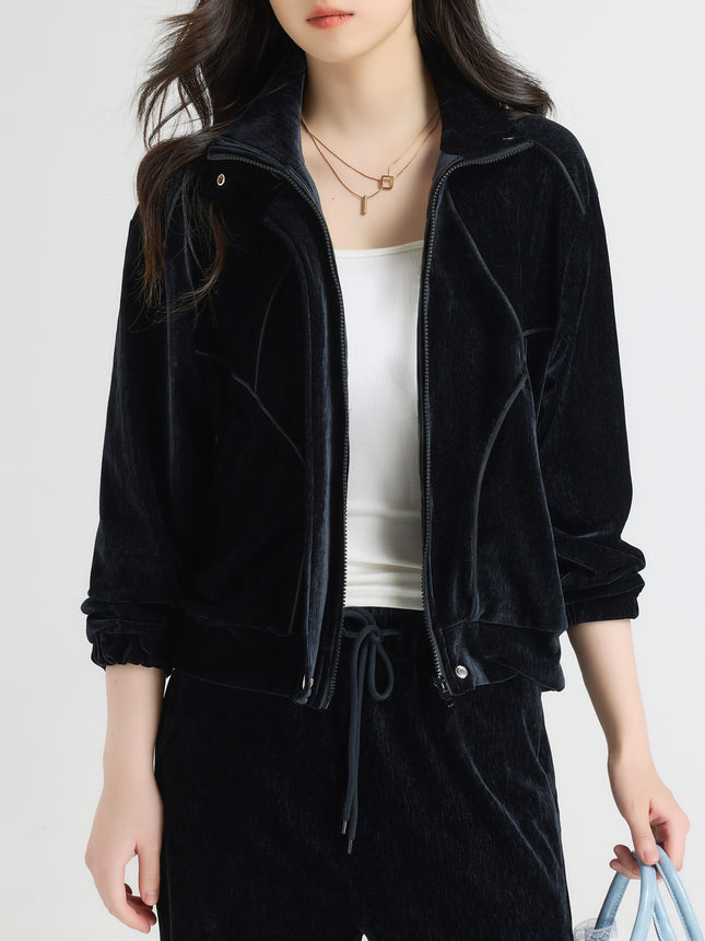 American Trendy Brand Jacket for Women 2025 Autumn and Winter New Loose Retro Handsome Casual Stand-Up Collar Jacket Top