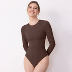34177 brown (long-sleeved t-shaped style) / S