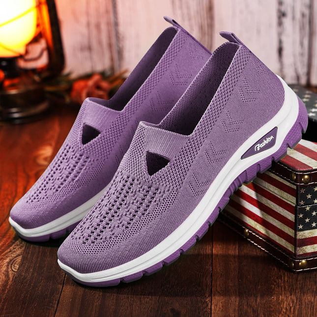 Women's Summer Shoes Are Breathable and Comfortable, Cross-Border Shoes for Middle-Aged and Elderly Mothers, Soft-Soled Shoes That Do Not Tire the Feet, Casual Mesh Shoes