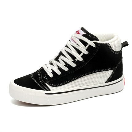 2025 Spring New Korean Style Student High-Top Canvas Shoes for Men and Women, Sports and Casual Shoes for Couples, Street Style Sneakers, Trendy