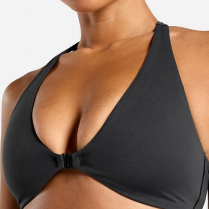 European and American Cross-border Shark Front Buckle Sports Fitness Bra Women's Yoga Beauty Vest Sexy Deep V Underwear Gather Breathable