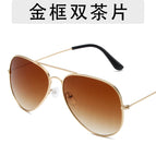 Gold frame double tea slices / As shown in the picture
