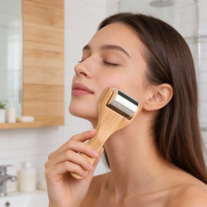 Cross-Border Stainless Steel Ice Roller Facial Massager Facial Lifting Firming Beauty Care Detachable Cold Compress Device Ice Compress