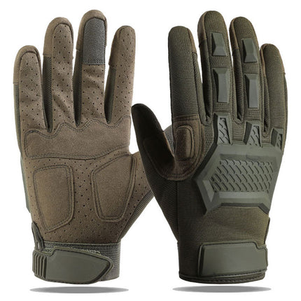 Tactical Gloves Men's Outdoor Rock Climbing Sports Training Protective Motorcycle Anti-slip Touch Screen Cross-border Riding Gloves Men
