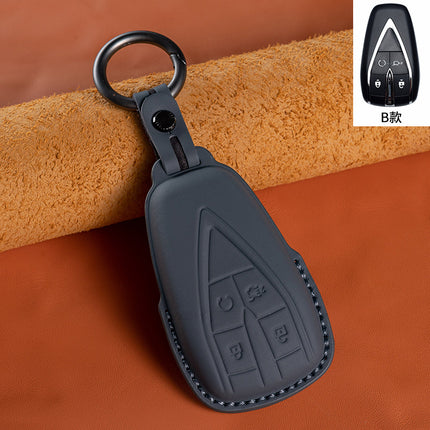 Suitable for Changan head layer cowhide key cover Escape cs75cs35cs55PLUS Auchan X5X7 UNI genuine leather