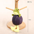 Size as shown in color / Non-porous tire frog pendant - about 19cm/37g