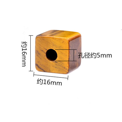 Amethyst Agate Semi-Precious Stone 16mm Hole Diameter 5mm Square Large Hole Loose Beads DIY Jewelry Accessories Wholesale