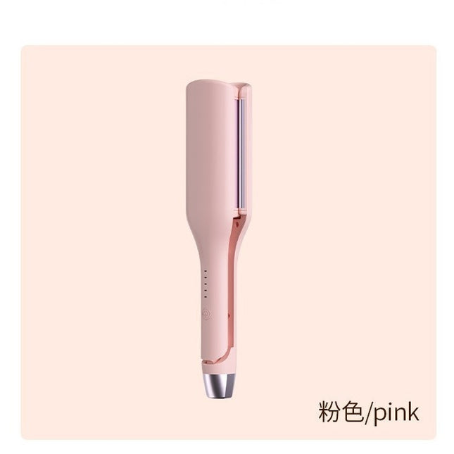 Cross-Border New Lazy Straightening Comb Egg Curling Iron Large Wave V-Shaped Fluffy Dormitory Splint Portable Quick-Heating V Curl