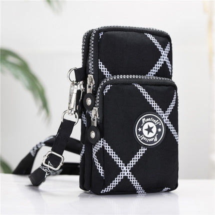 2020 Korean style mobile phone bag women's mobile phone bag packaging zipper printed small bag summer shoulder bag women's crossbody