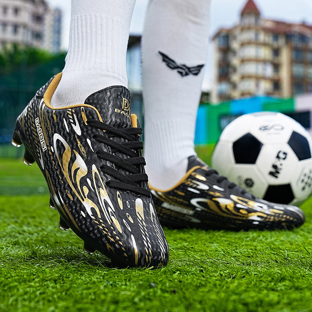 Cross-border football shoes AG spikes broken nails boys and girls children young students professional competition training sneaker wholesale