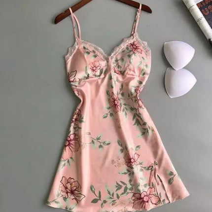 Factory Supply Hot Sale Sexy Split Pajamas Set Sexy Lace Sling New