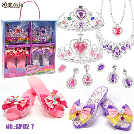 Weiqi Fairy Tales Children's Play House Cute Girls Exquisite Accessories Various DIY Princess Dress up Mobile Phone Toy Box
