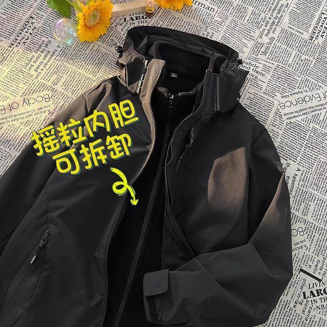 Xizang Coat Jacket Men's and Women's Coat Windproof and Waterproof Three-in-One Detachable Outdoor Mountaineering Suit