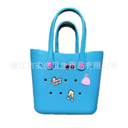 BOGG EVA Color Jelly Bag Creative Mini Hole Small Bag Summer Beach Bag Women's Simple Handbag