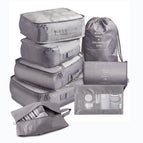 Grey (seven-piece cosmetic bag)