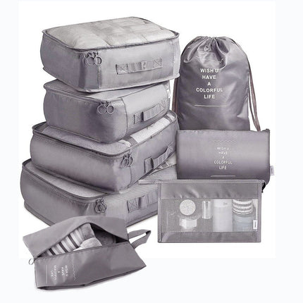 Travel Twill Storage Bag, Seven-Piece Set, Eight-Piece Set, Nine-Piece Set, Clothing Sorting Bag, Travel Storage Bag