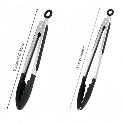 Cross-Border Silicone Clips, High Temperature Resistant Kitchen Anti-Scalding Barbecue Barbecue Clips, Food Clips, Household Stainless Steel Steak Clips