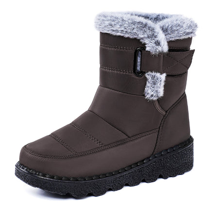 Women's Shoes with Plush Lining and Thickened Cotton Boots, Cross-Border Temu Height-Increasing Thick-Soled Cotton Shoes, Large Size Winter Polyurethane Women's Boots