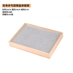 Solid wood small size 48-position ring plate ice Velvet / 18*24