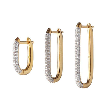 Amazon, International Station, Temu, Shein, European and American Cross-Border Popular Luxury Zircon Earrings and Earrings Wholesale