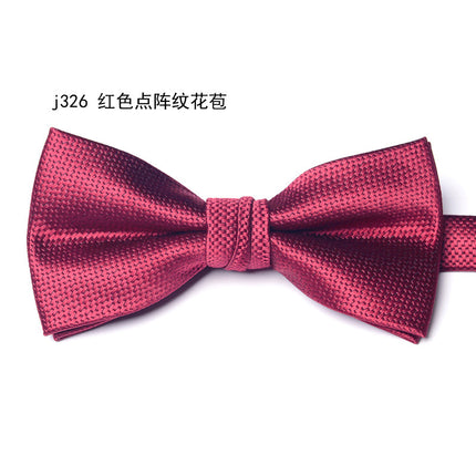 Bow Tie Men's Wedding Groom Best Man Formal Shirt Performance Brother Group Pattern Bow Tie Wedding Trendy Dress
