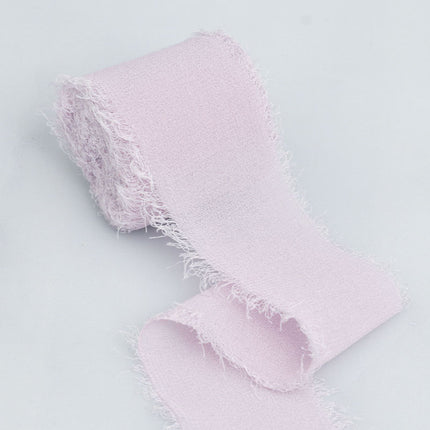 Ins Hand-Torn Raw Edge Ribbon Bouquet Satin Ribbon Ribbon Dried Rose Wedding Flowers Tied Chiffon Lace