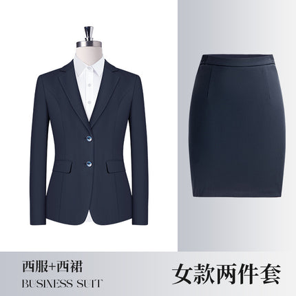 Business Wear Men's and Women's Same-style Suit Autumn and Winter Fashion Slim-fit Business Suit Women's Pants Vest Dress