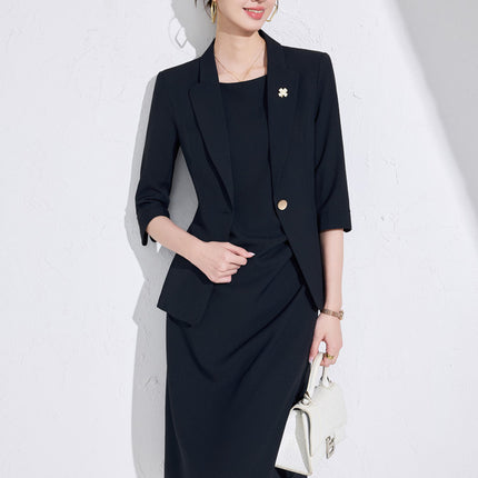 Business Dress suit Women 2025 New Spring and Summer Small Suit Jacket Dress Temperament Work Clothes Suit Skirt dress