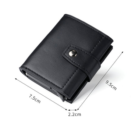 Cross-Border Popular Multi-Card Slot Men's Wallet Automatic Pop-Up Card Holder Unisex Credit Card Holder Card Holder Wholesale Women