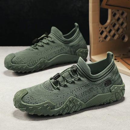 Light Luxury Designer 2025 Summer Style Douyin Live Broadcast Men's Shoes Socks Shoes Ultra-Light Sports Running Breathable Men's Shoes