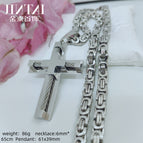 Steel color pendant+6mm*65cm flat chain / Stainless steels.steel