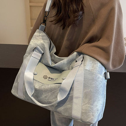Fashionable and Stylish European and American Style Multi-Pocket Travel Bag with Dry and Wet Separation, Sports Gym Bag, Can Be Attached to a Trolley, Portable