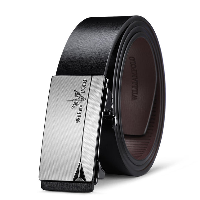 Emperor Paul Belt Men's Genuine Leather Belt Alloy Buckle Waistband Guangzhou Belt Men's High-End Wholesale