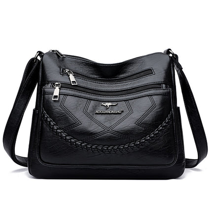 Bags for Women 2025 New Style Mom Bag Versatile Fashionable Shoulder Bag Soft Leather Middle-Aged Ladies Large Capacity Crossbody Bag Pu